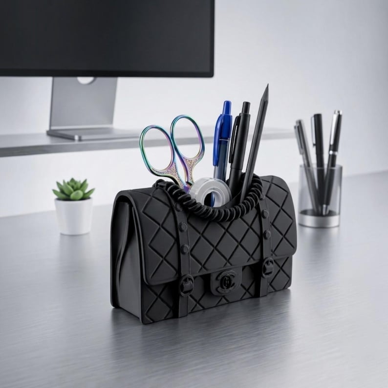 Designer Purse Inspired Pen Holder