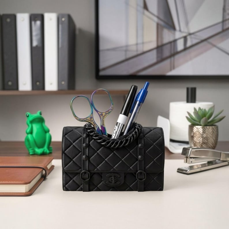 Designer Purse Inspired Pen Holder