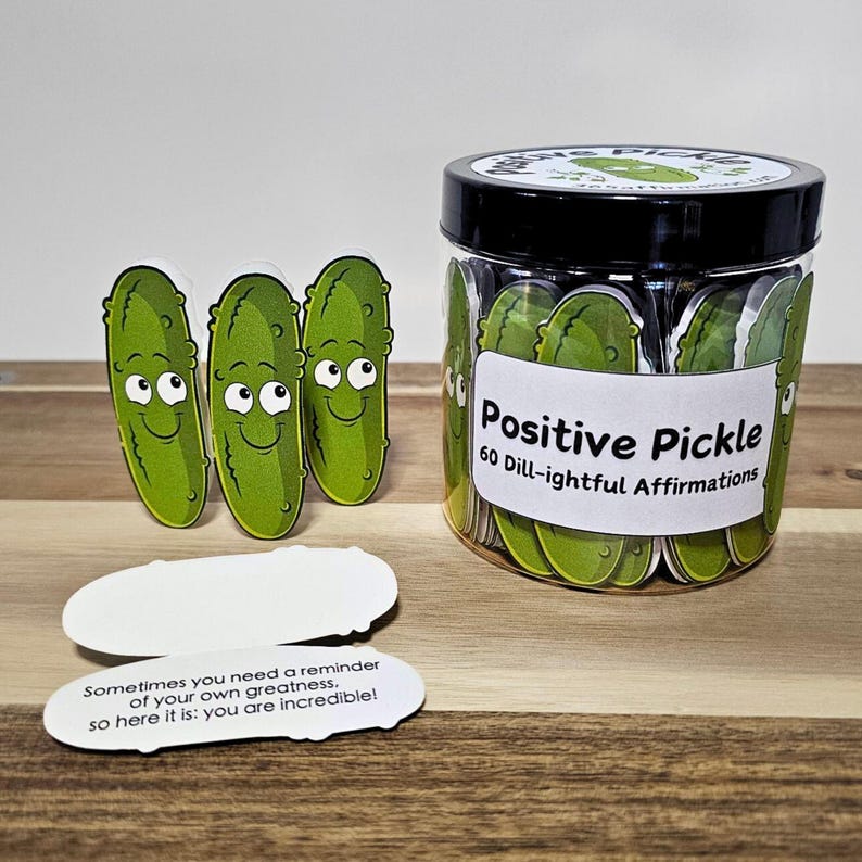 Positive Pickle Affirmation Jar