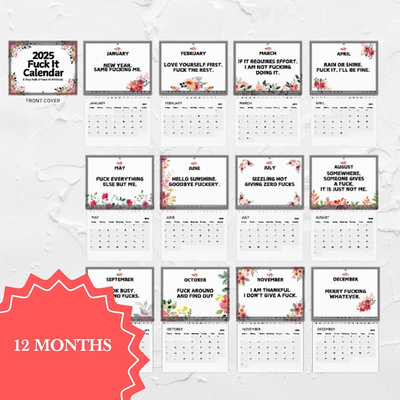 2025 Funny Calendar