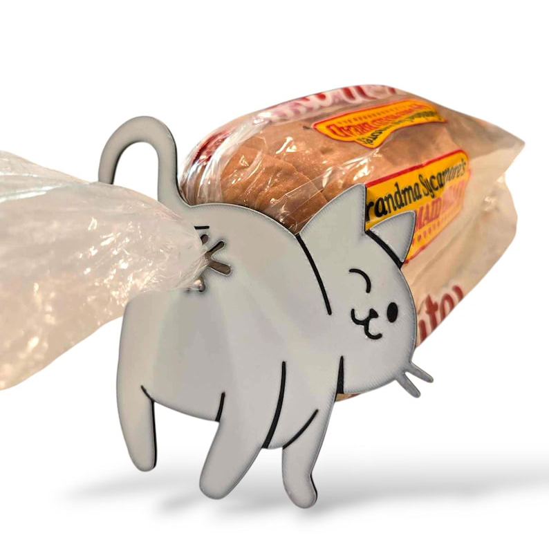 Funny Cat Bread Clip