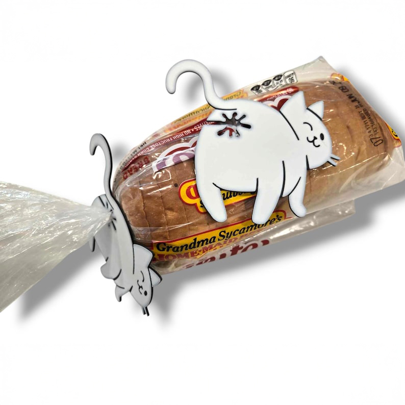 Funny Cat Bread Clip