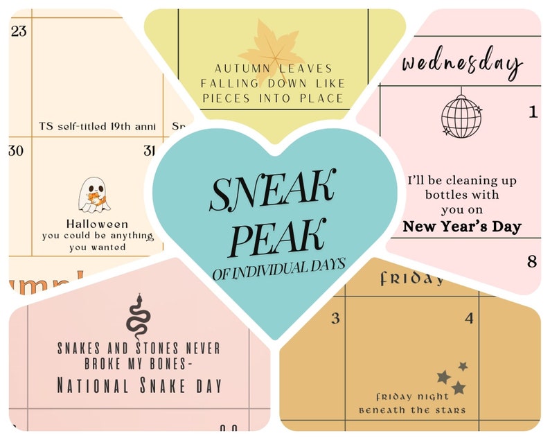Taylor 2025 Lyrical & Easter Egg Wall Calendar