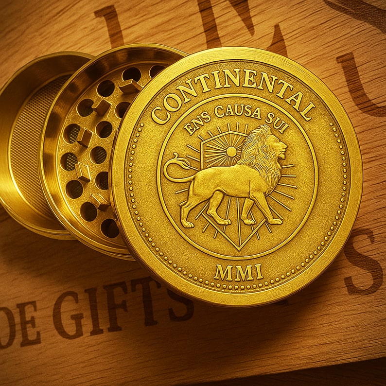 John Wick Continental Coin Themed Herb Grinder