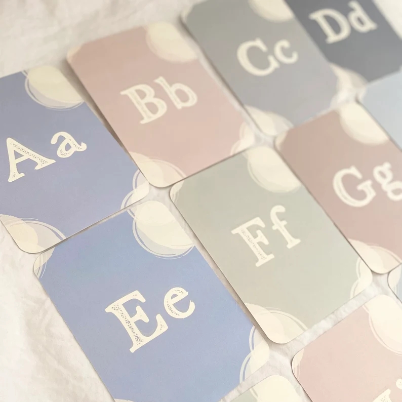 Scripture Alphabet Flash Cards - ABC Preschool Cards Set - CollectibleJoy
