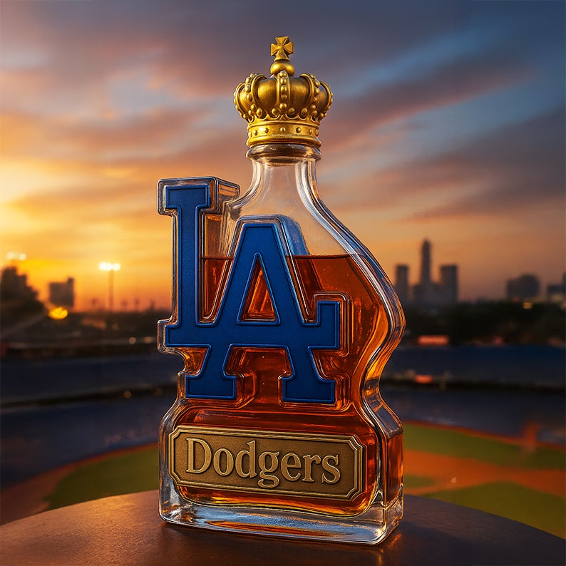 NFL & MLB Team Logo Whiskey Bottle | Chiefs, Yankees, Vikings & More