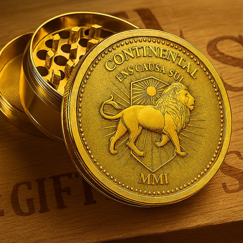 John Wick Continental Coin Themed Herb Grinder