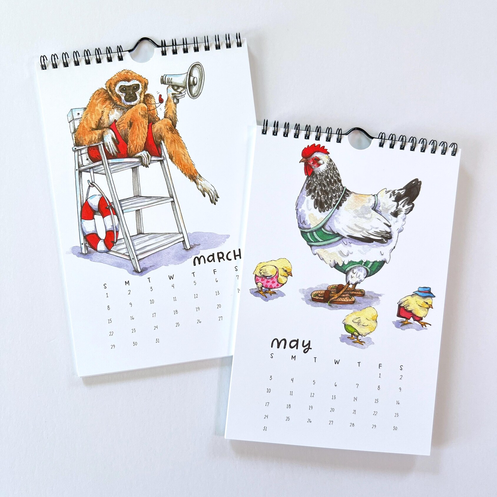 2026 Cute Animals Swimsuit Calendar