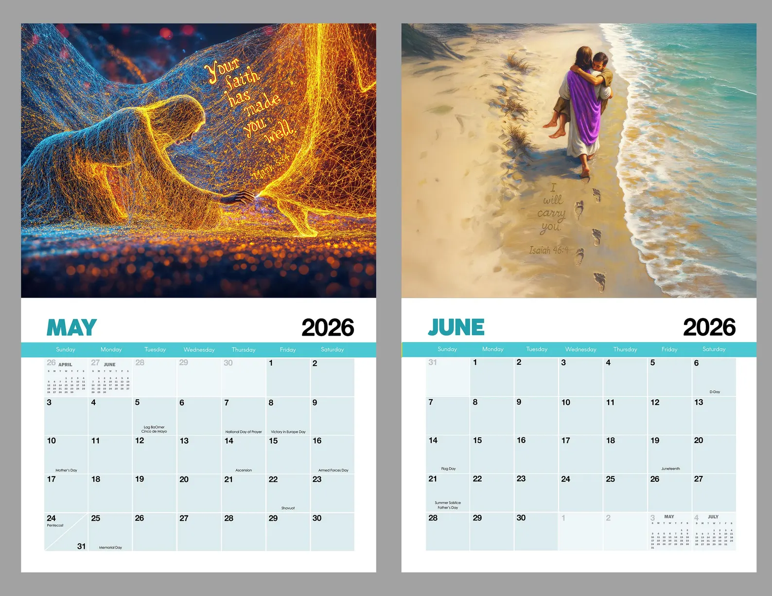 2026 Christian Artwork Calendar