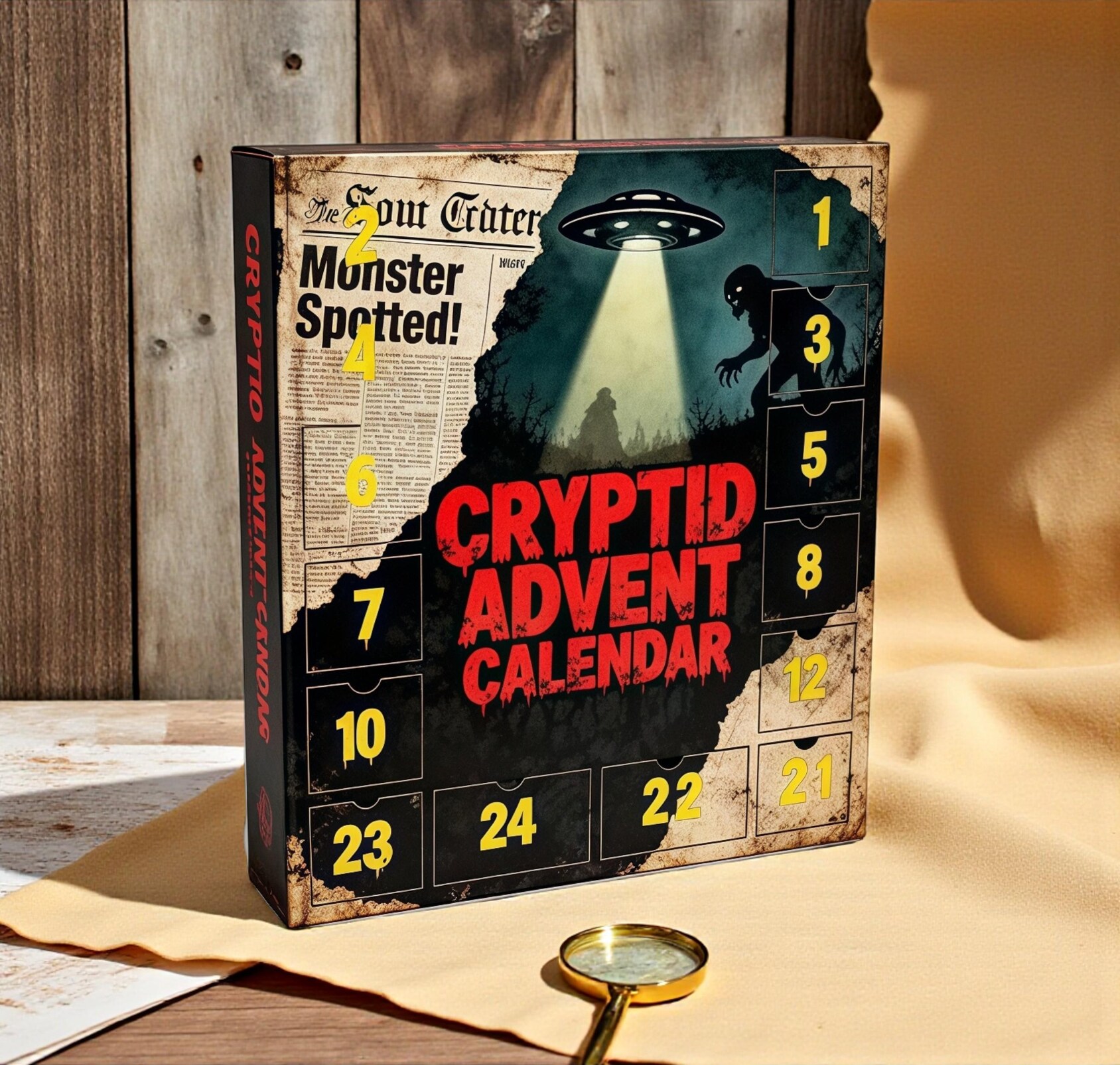 Cryptid Advent Calendar 2025: 24 Days of Horror Ornaments