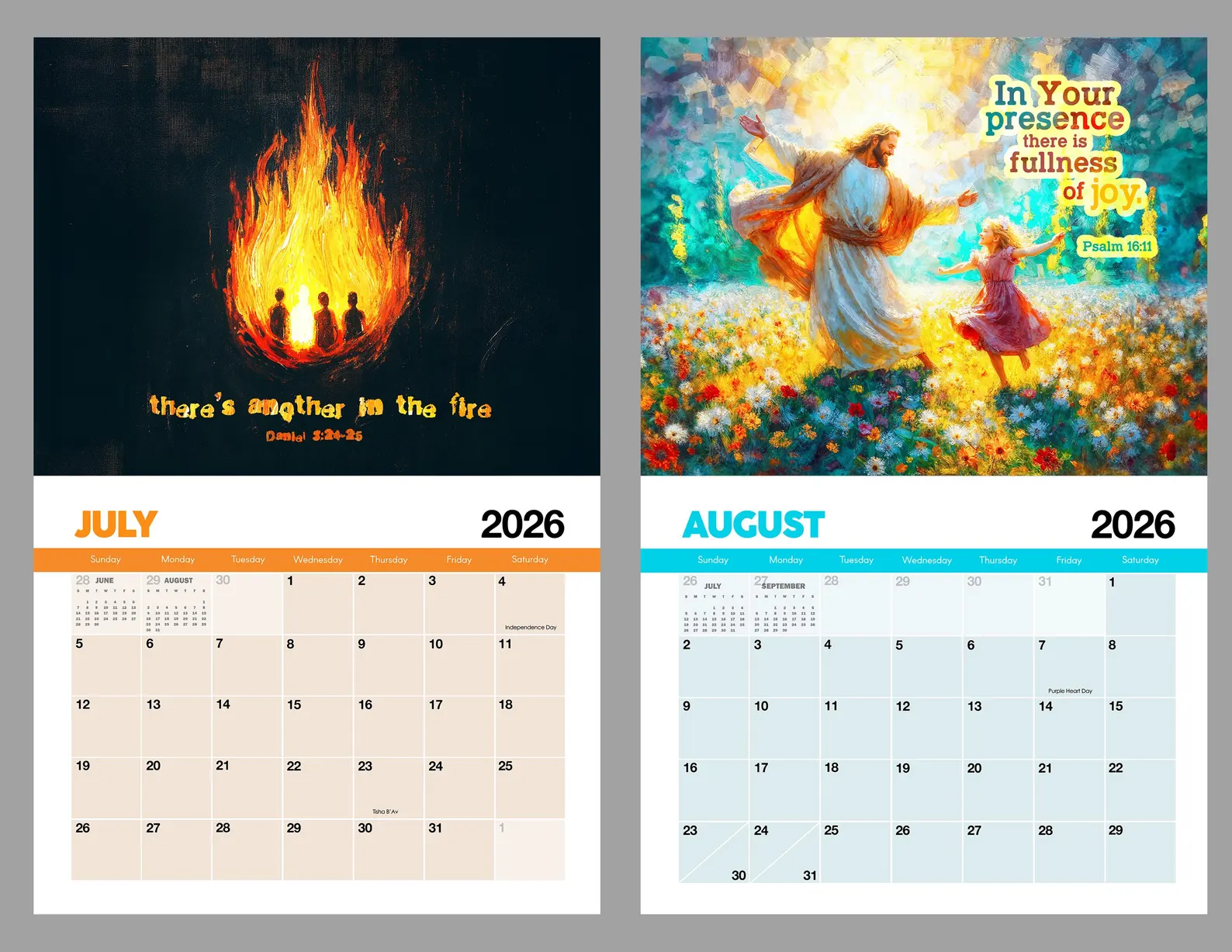 2026 Christian Artwork Calendar