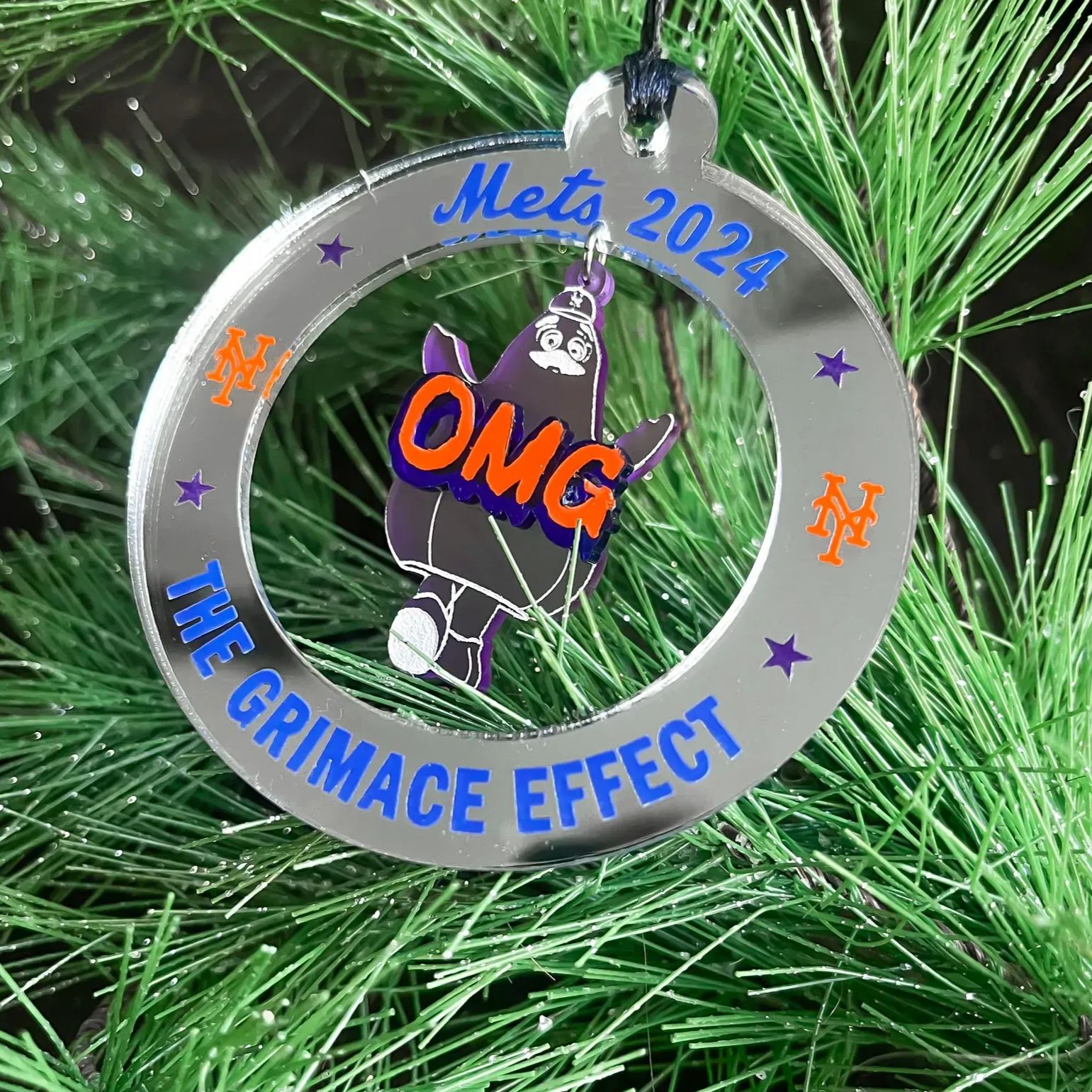 Grimace 2024 Mets Season Ornament
