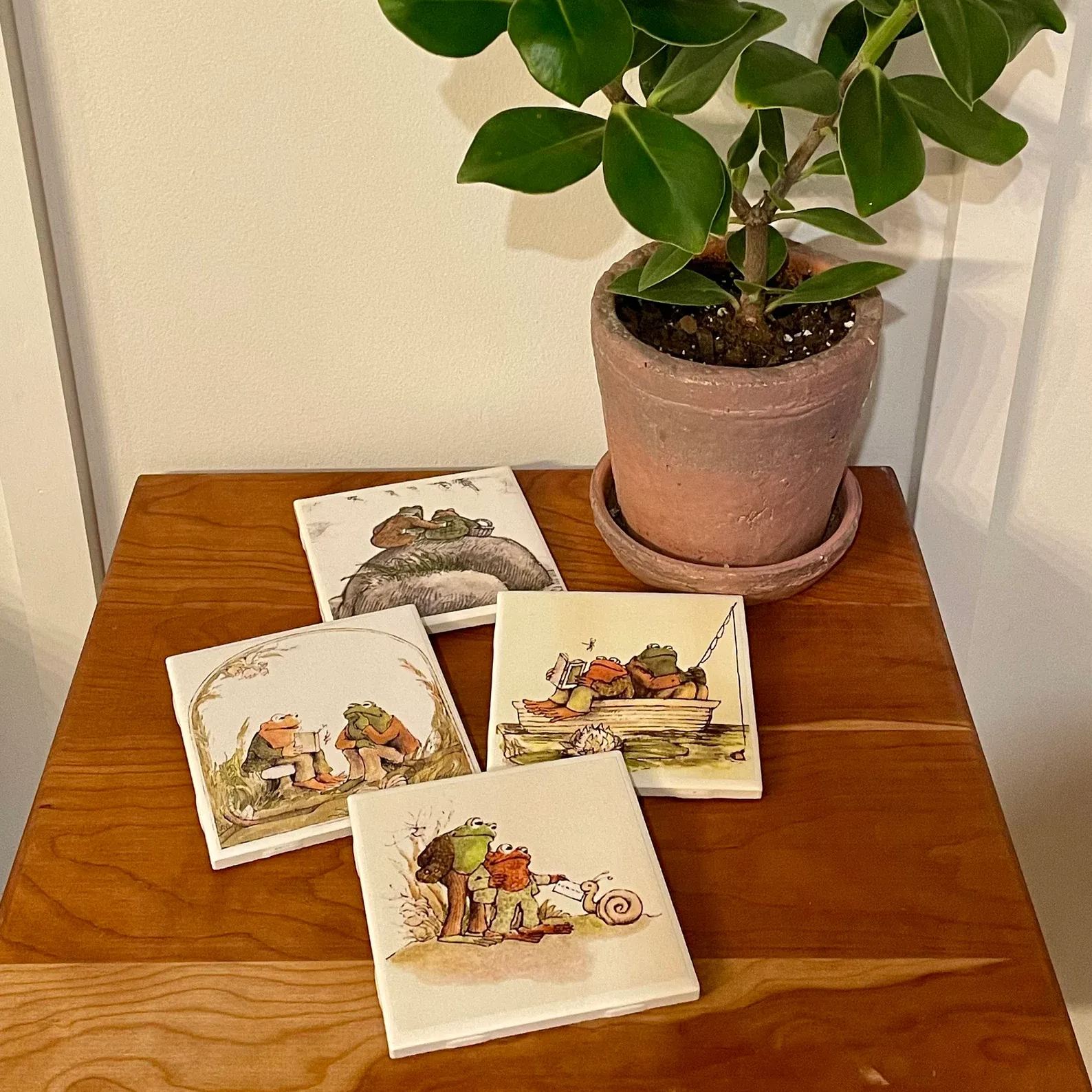 Frog & Toad  Coasters(Set of 4)
