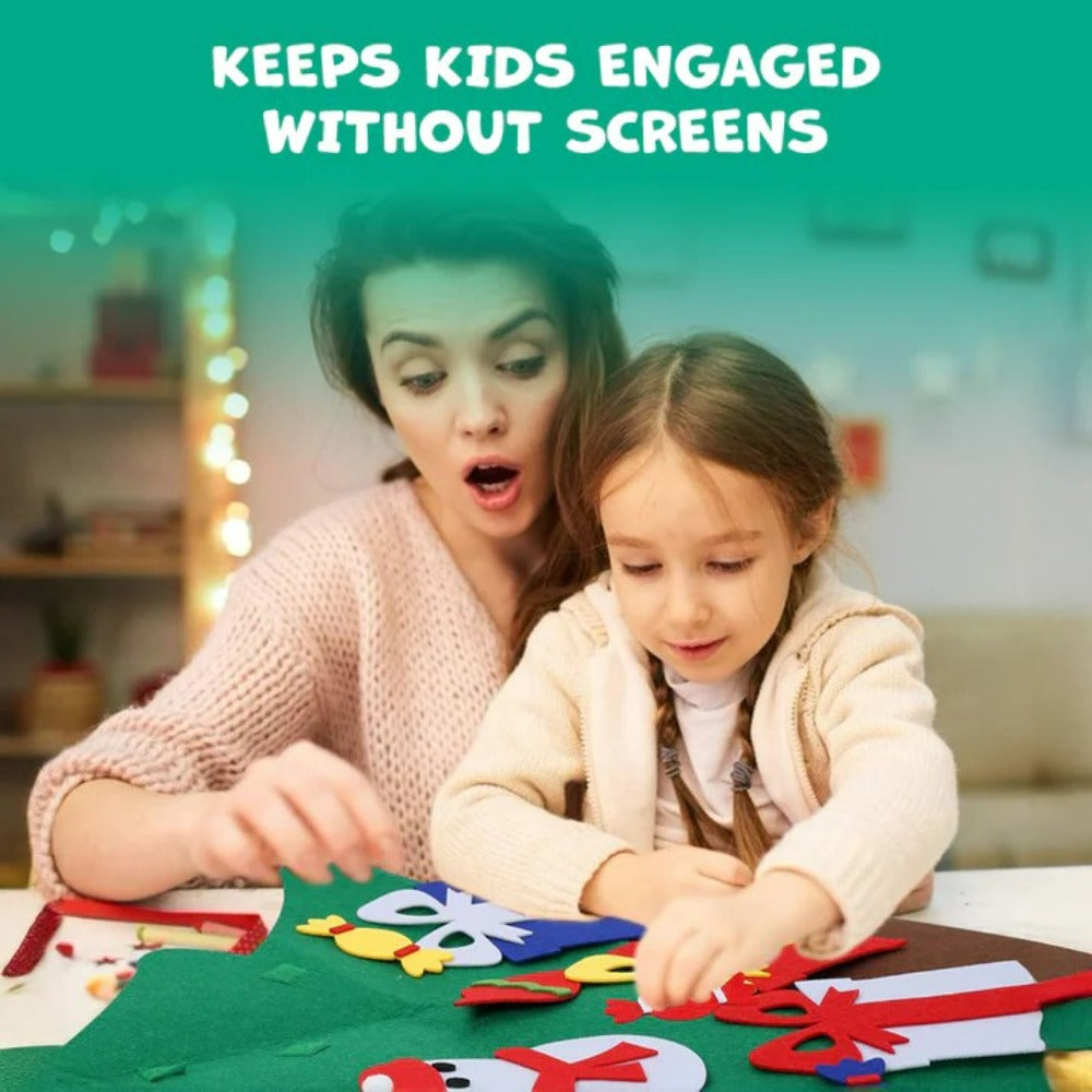 Light Up DIY Felt Christmas Tree