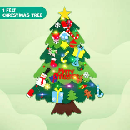Light Up DIY Felt Christmas Tree