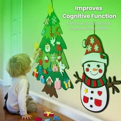 Light Up DIY Felt Christmas Tree