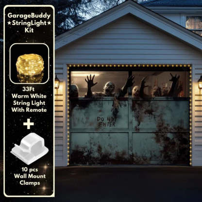 Zombie Breach Halloween Garage Door Covers D453