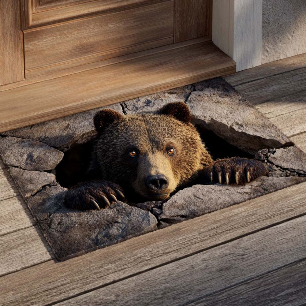 Forest Den Watcher - 3D Illusion Area Rug - H628