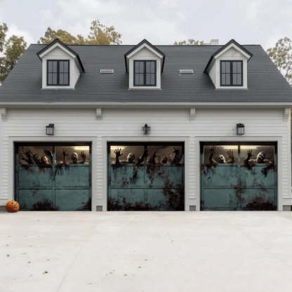Zombie Breach Halloween Garage Door Covers D453