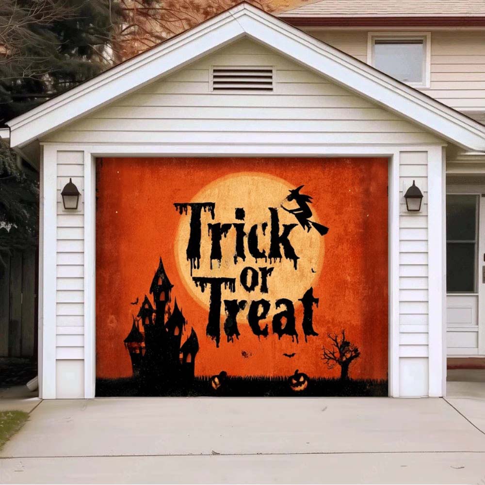 Trick Or Treat Halloween Garage Door Covers D464