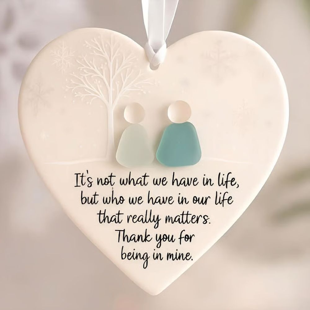 Sea Glass Friendship Keepsake - Ceramic Ornament