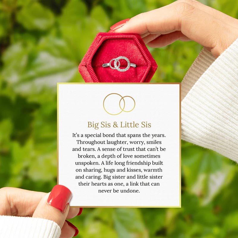 To My Sister - Forever Linked Ring