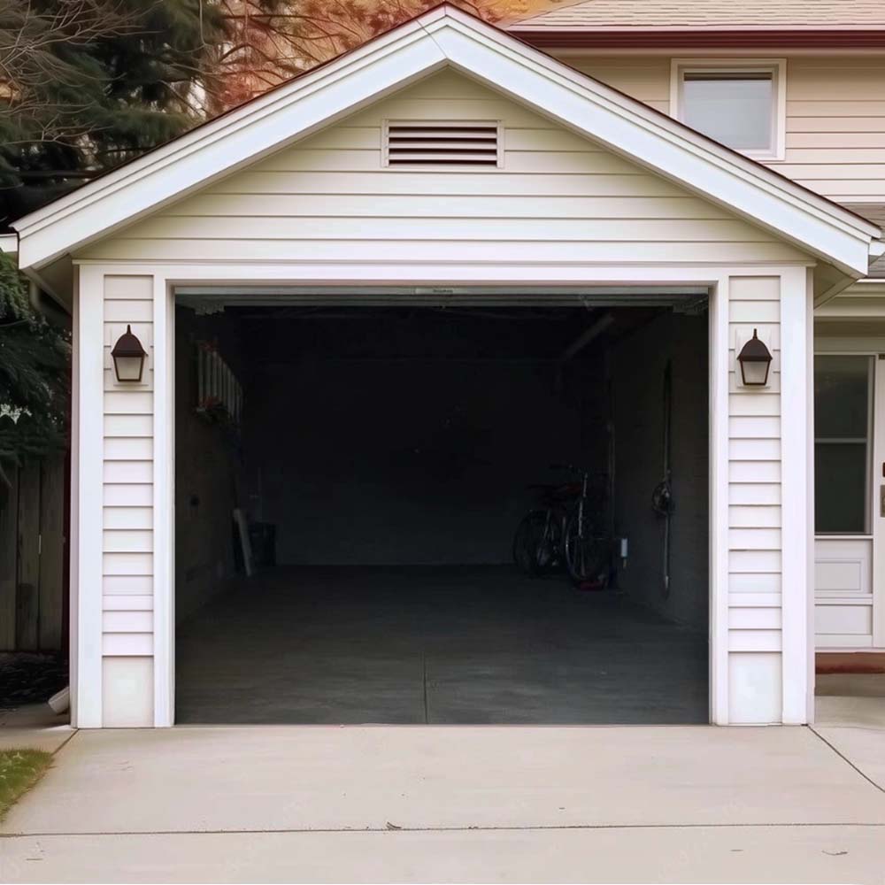 Empty Garage Halloween Garage Door Covers D462