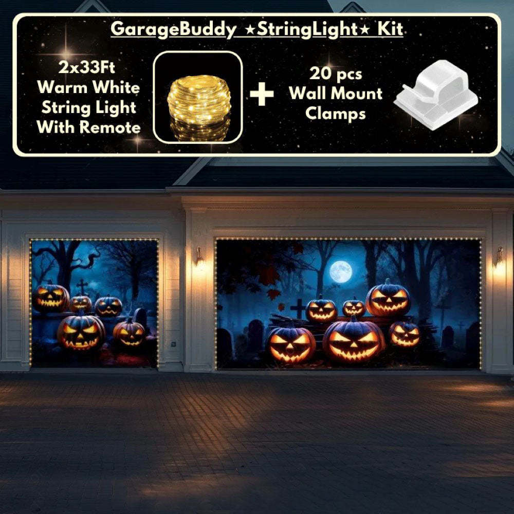 Cursed Pumpkins Halloween Garage Door Covers D455