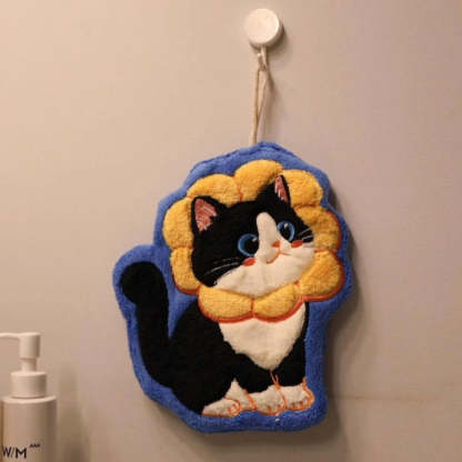 Adorable Cat Hand Towels - H549