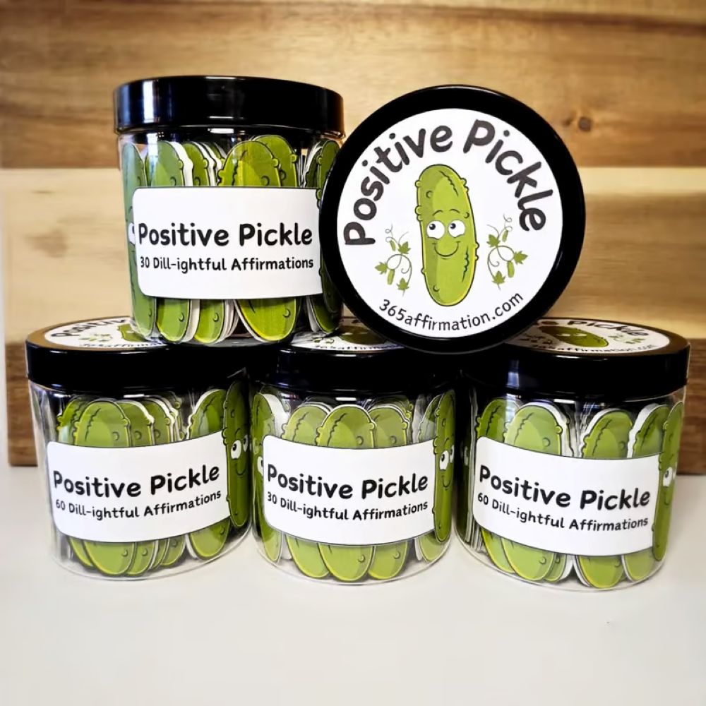 Positive Pickle Emotional Support Affirmation Cards