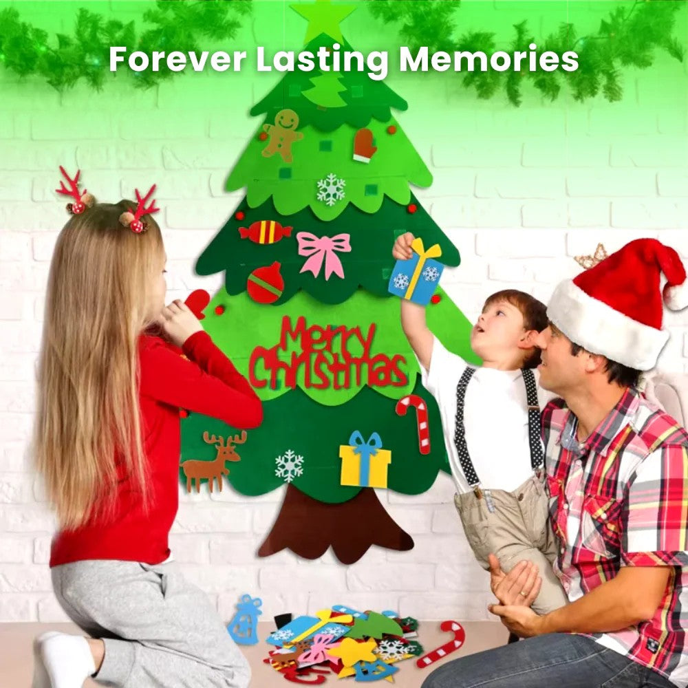 Light Up DIY Felt Christmas Tree