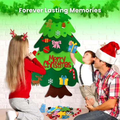 Light Up DIY Felt Christmas Tree