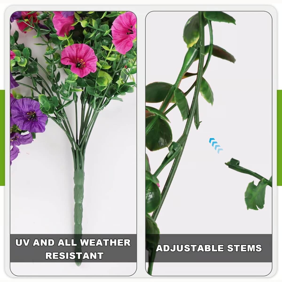UV Resistant Hanging Artificial Morning Glory Vine