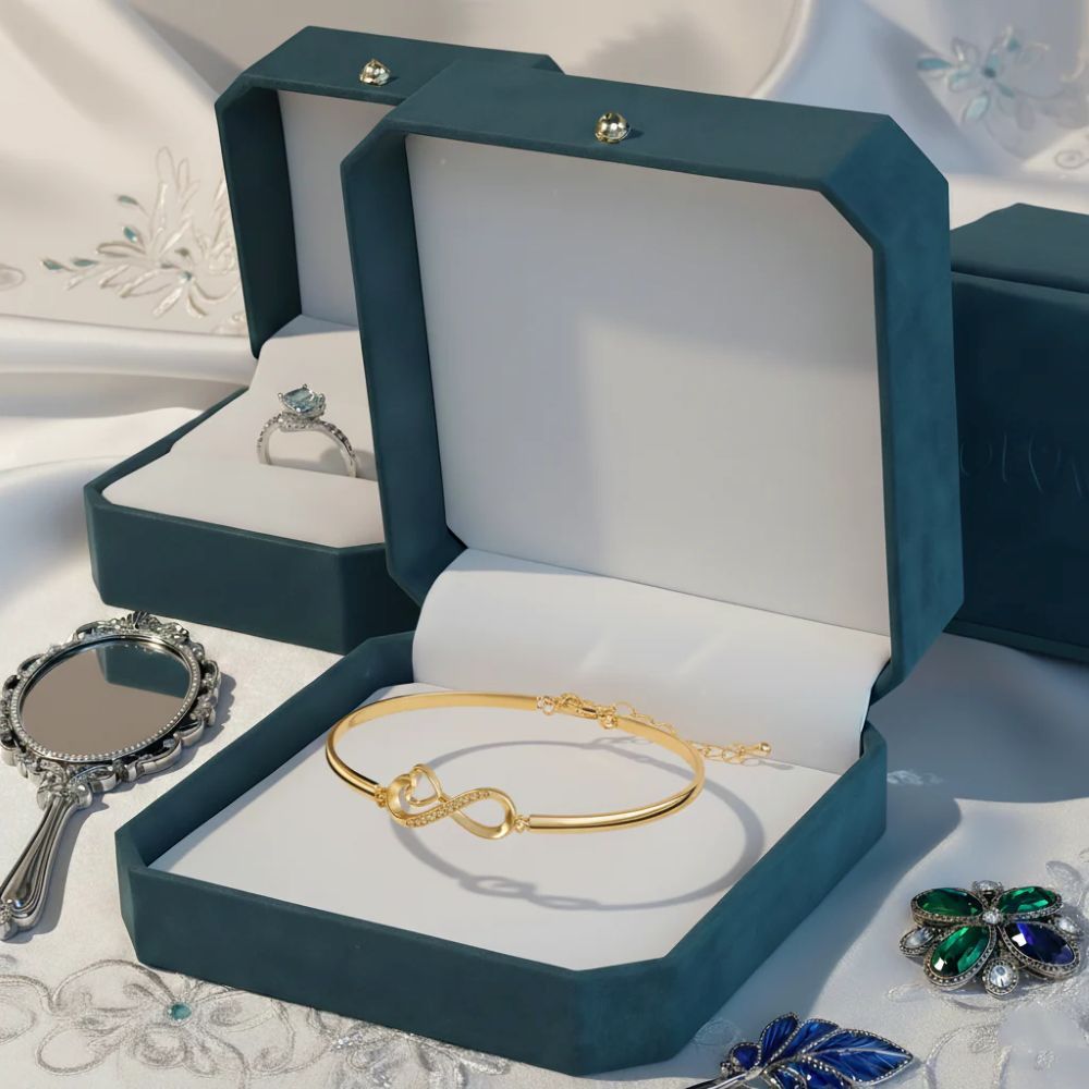To My Unbiological Daughter - I Always With You Heart Infinity Bracelet