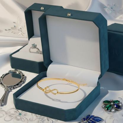 To My Unbiological Daughter - I Always With You Heart Infinity Bracelet