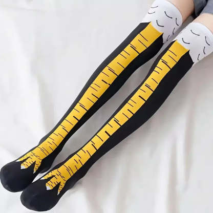 16-inch-long chicken leg novelty socks