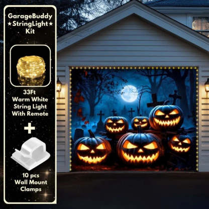 Cursed Pumpkins Halloween Garage Door Covers D455