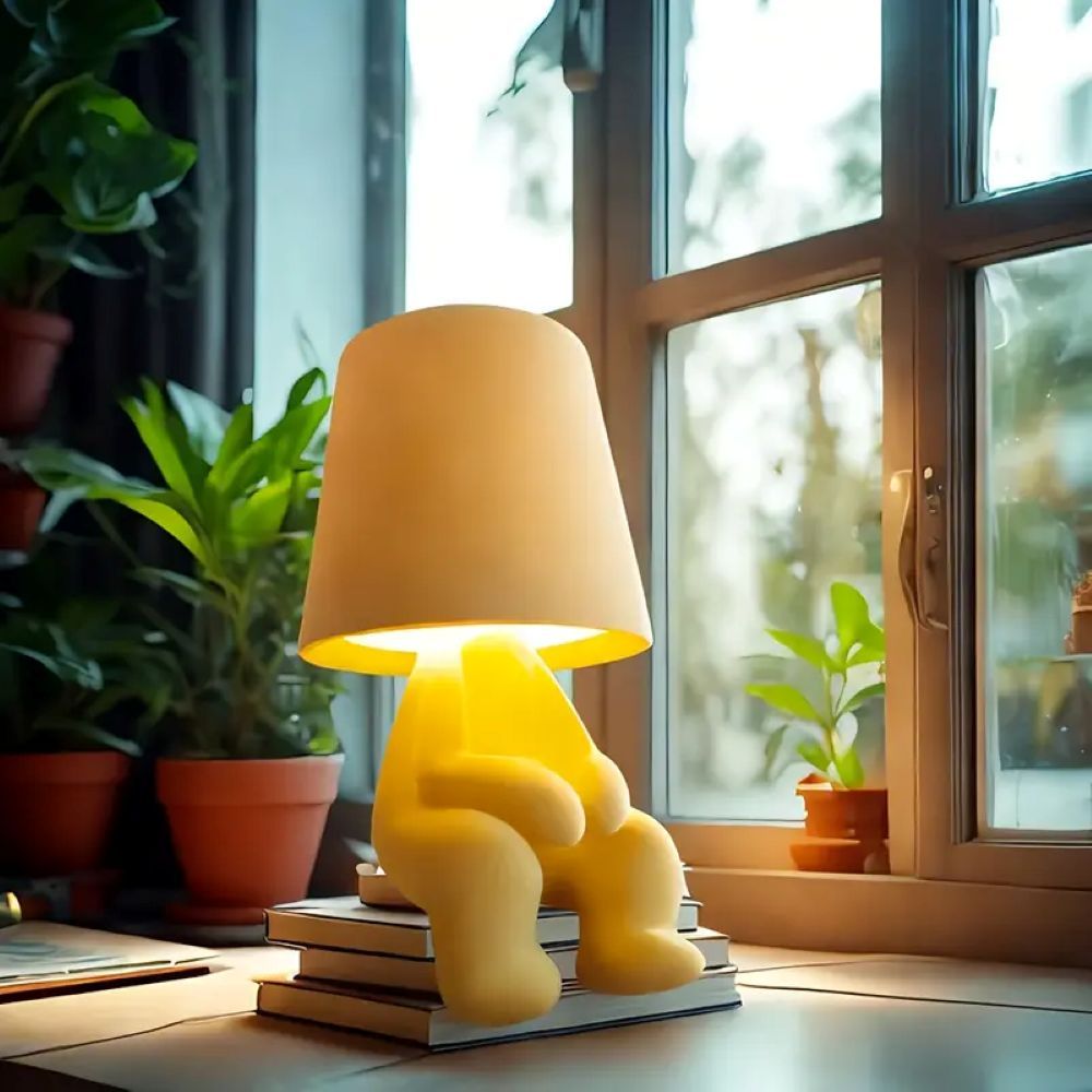 Moodster Lamp - A Playful Twist on The Thinker