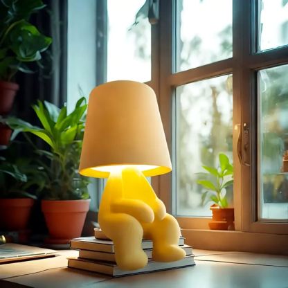 Moodster Lamp - A Playful Twist on The Thinker