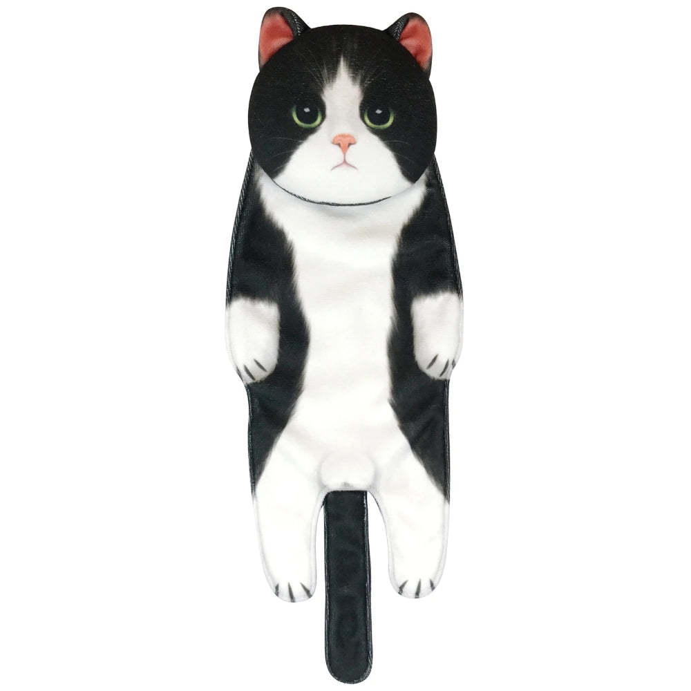 Adorable Cat Hand Towel With Hanging Loop - H548