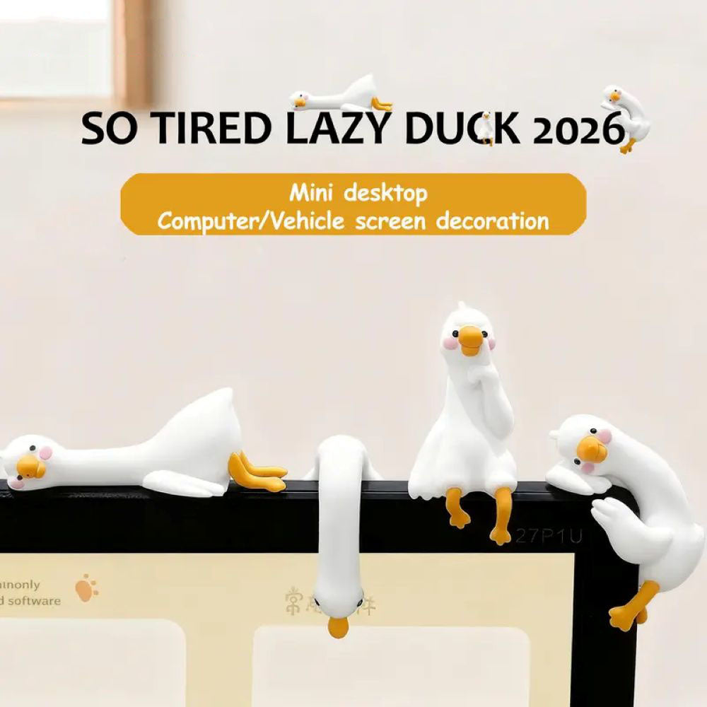 Mini Duck Desk Ornaments - So Tired Lazy Duck