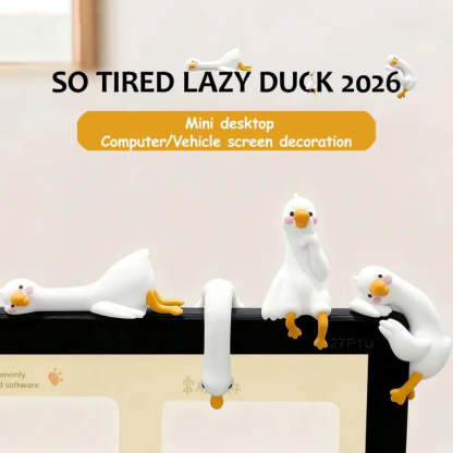 Mini Duck Desk Ornaments - So Tired Lazy Duck