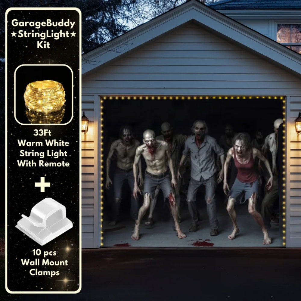 Zombie Invasion Halloween Garage Door Covers D456