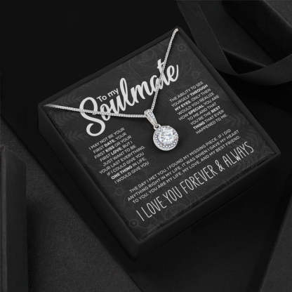 To My Soulmate - "My Life, Love & Best Friend" Sparkling Pendant Set