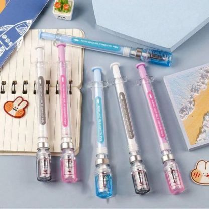 Syringe Shape Gel Pens – Fun Design With Smooth Writing
