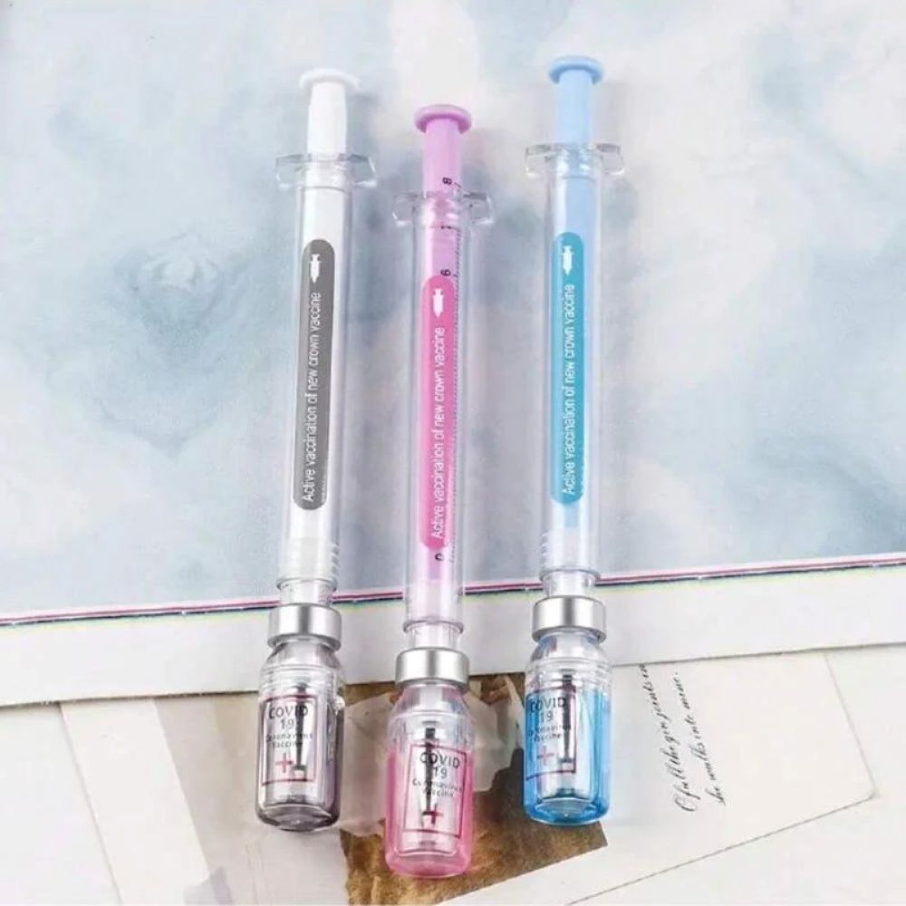 Syringe Shape Gel Pens – Fun Design With Smooth Writing