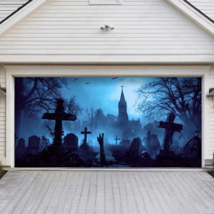 Grave Rising Halloween Garage Door Covers D460