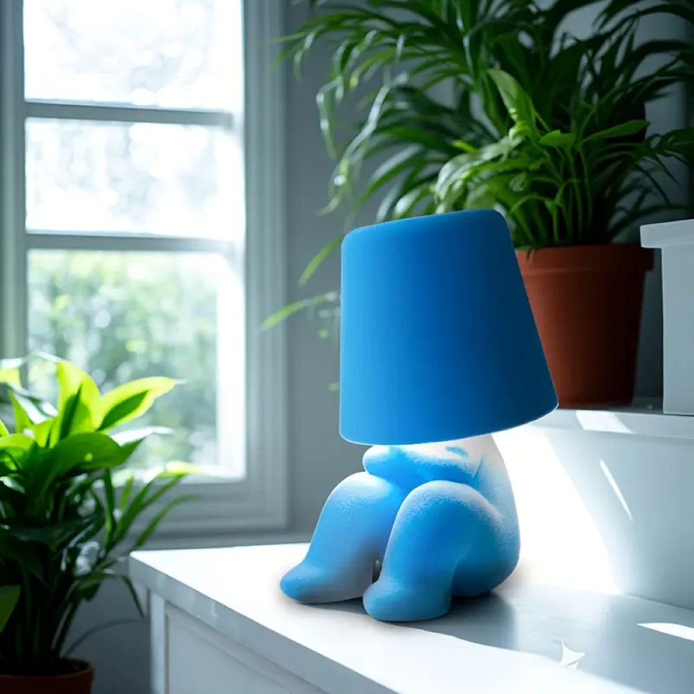 Moodster Lamp - A Playful Twist on The Thinker