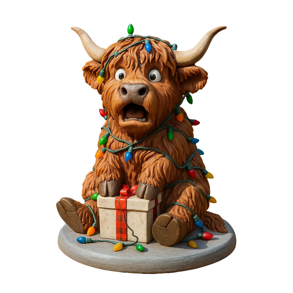 Highland Cow Advent Calendar 2026 - 3D Handmade Highland Cow Doll (24Pcs)