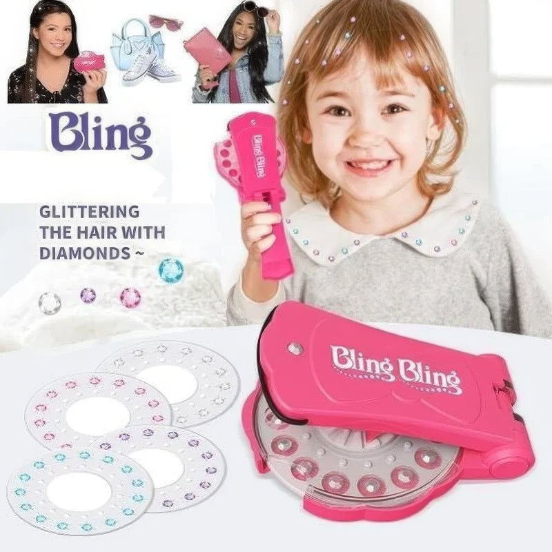 ✨Glitter Diamond Styling Tools Hair Gemstone Styling Set - No Heat Required Hair Styling Accessories
